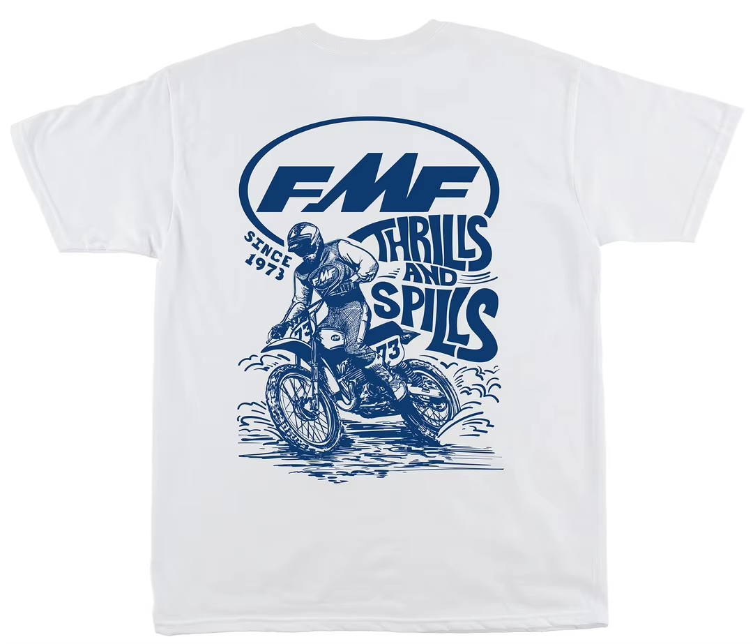 White LEAN IN FMF Racing Off R - Streetwear Brand Tees recension och pris