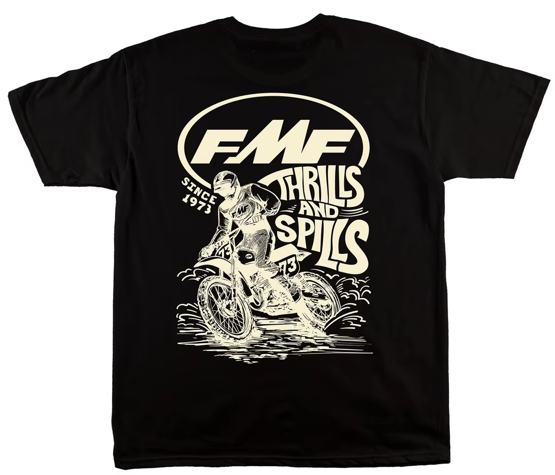White LEAN IN FMF Racing Off R - Streetwear Brand Tees recension och pris
