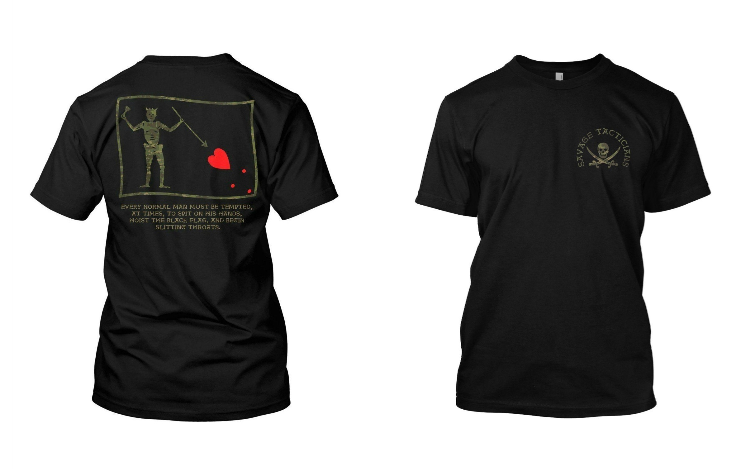 Hoist The Black Flag Savage Ta - Streetwear Brand Tees recension och pris