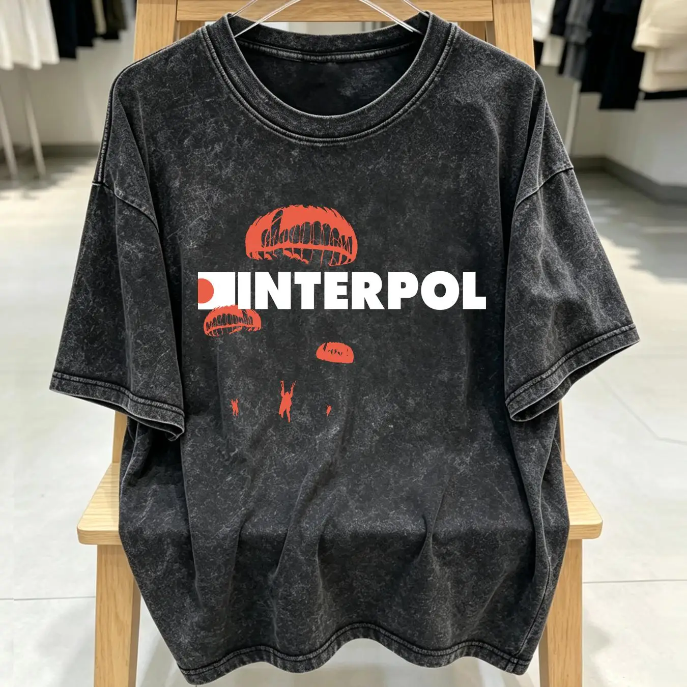washed T Shirt Interpol band r - Streetwear Brand Vintage recension och pris