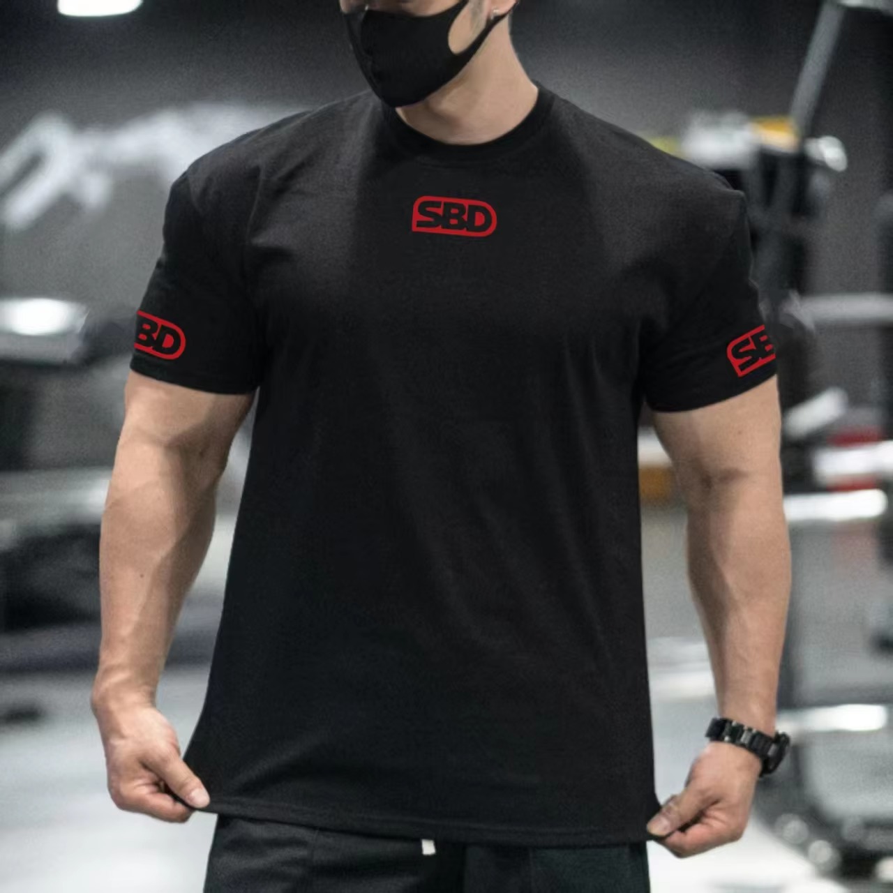 SBD Powerlifting Training Blac - Streetwear Brand Red Logo recension och pris